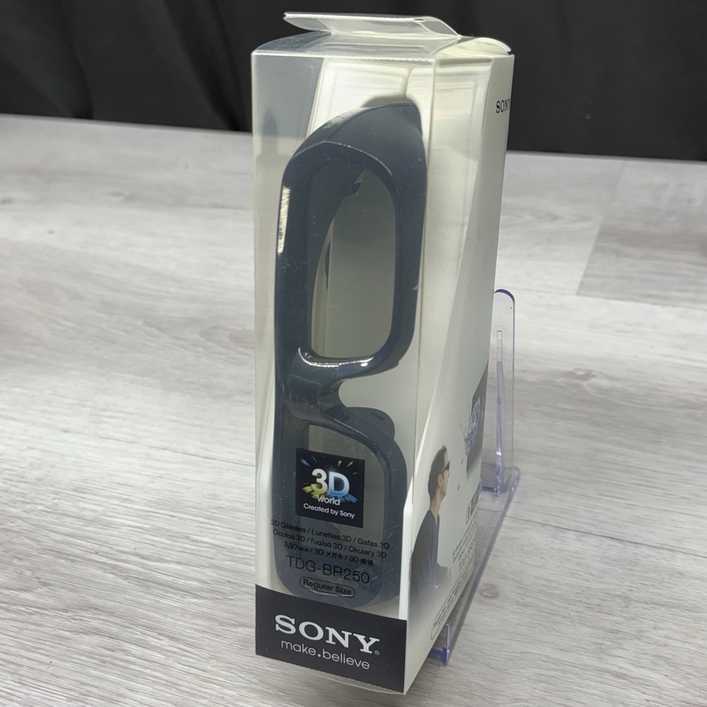 Sony TDG-BR250 Active 3D Glasses Black TDG-BR250/B for Bravia TV